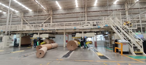 Manejo de rollos de papel, International Paper