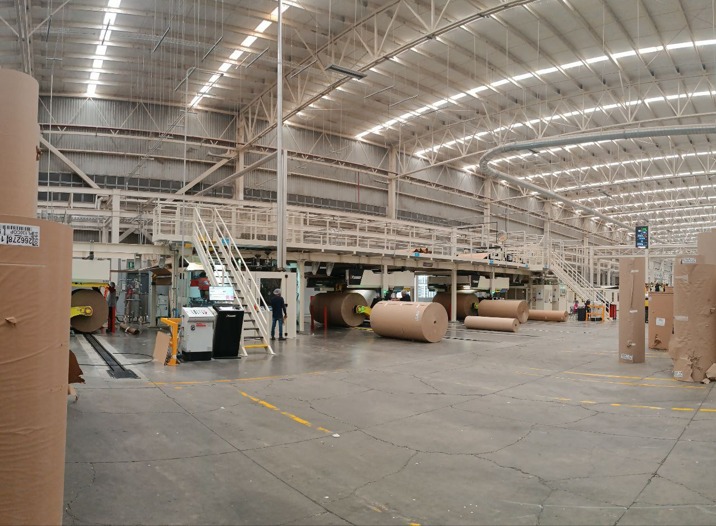 Máquina corrugadora Fosber, International Paper