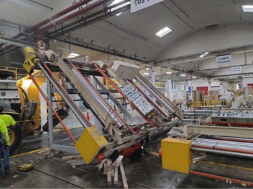 Traslado de estructura de empalmadores, Smurfit Kappa